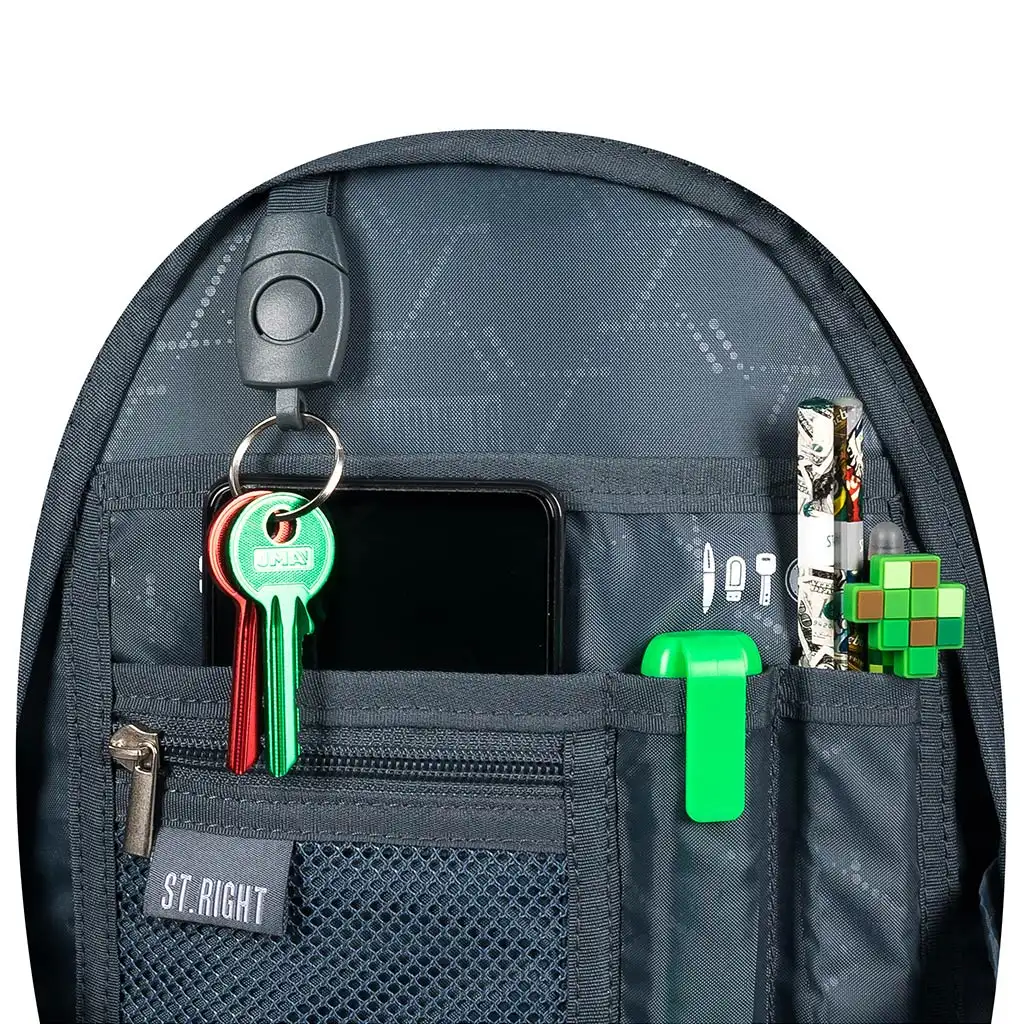 St.Right Moro školská taška s maskáčovým vzorom, batoh BP04 43x32x20cm kép 5