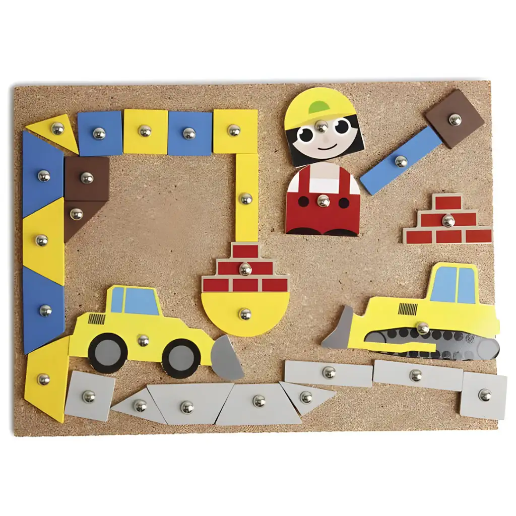 LENA: Sada na hranie s kladivom a korkovou doskou - Stavba kép 2