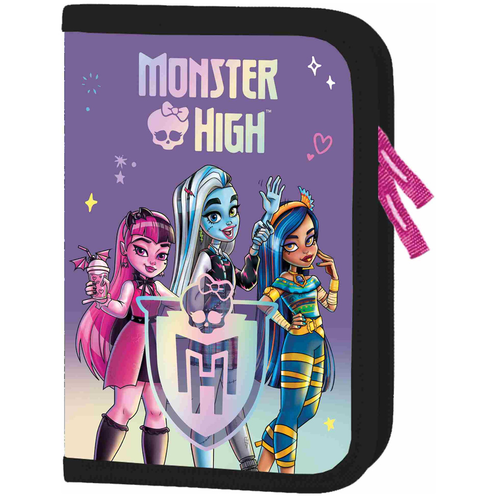 Monster High lila kihajtható tolltartó 21x14x3,5cm kép 1
