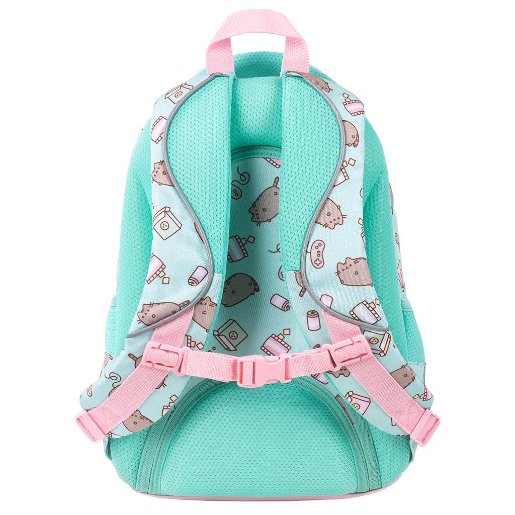 Pusheen Mint cicás iskolatáska, hátizsák 40cm kép 2