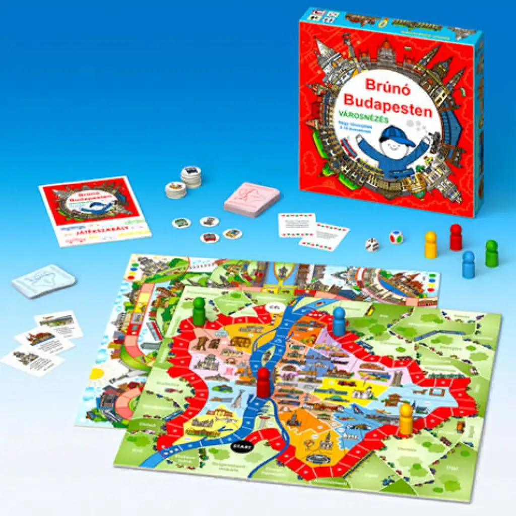 Brúnó v Budapešti spoločenská hra kép 2
