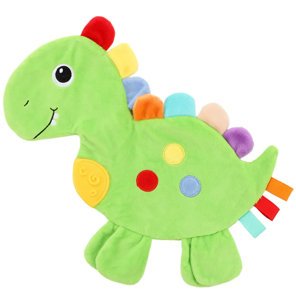 Little Stars: Hryzátko s dinosaurami, hrkálková šatka kép 3