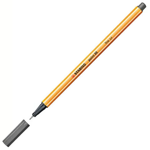 Stabilo: Point 88 sötét szürke tűfilc 0,4mm kép 1