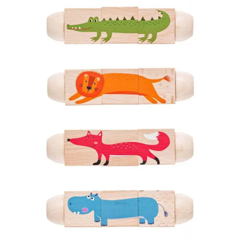 Hra na skládanie zvieracích kociek - Woodyland kép 2