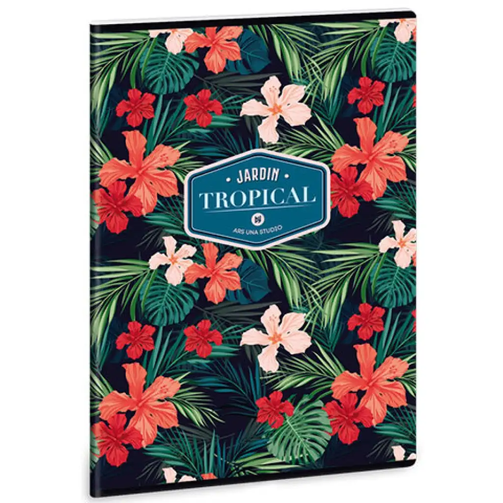 Tropical Wildblume štvorcový zošit A/4
