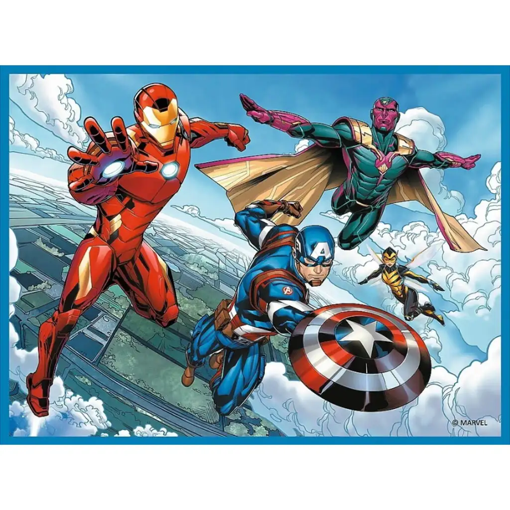 Marvel: Avengers puzzle a pamäťová karta 2 v 1 sada - Trefl kép 2