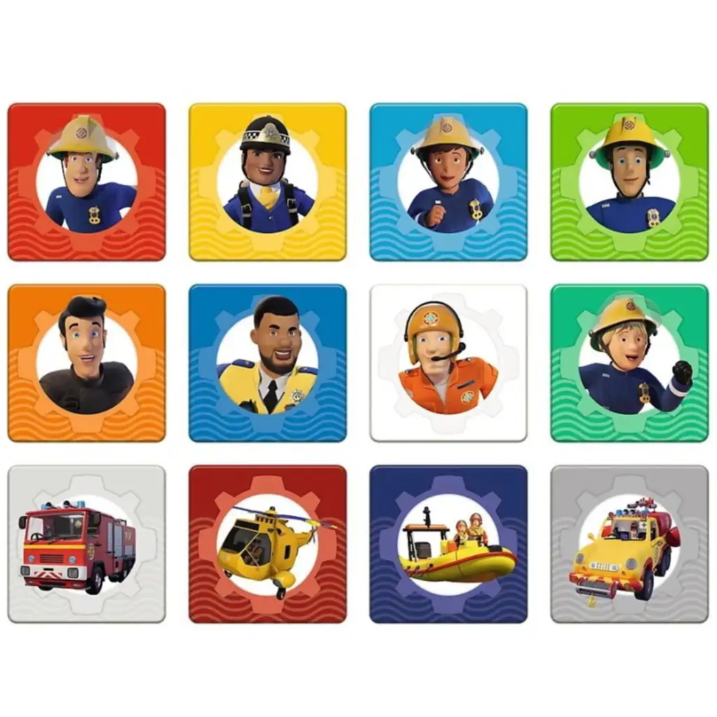 Sam a hasič puzzle a pamäťová karta 2 v 1 sada - Trefl kép 4