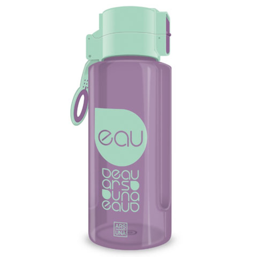 Pasztell zöld-lila kulacs 650ml kép 1