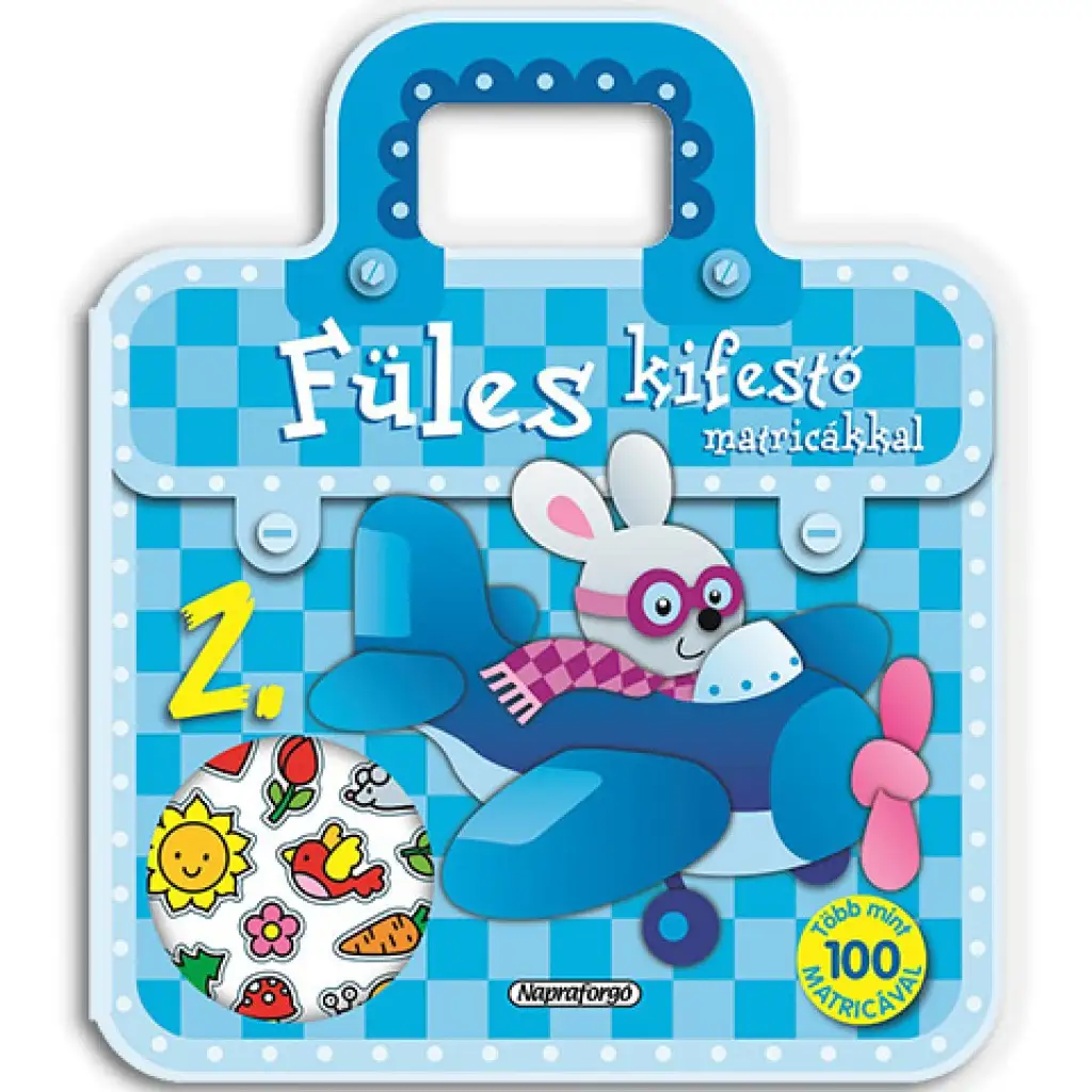 Chlapčenská omaľovánka s nálepkami - 2. Lietadlo