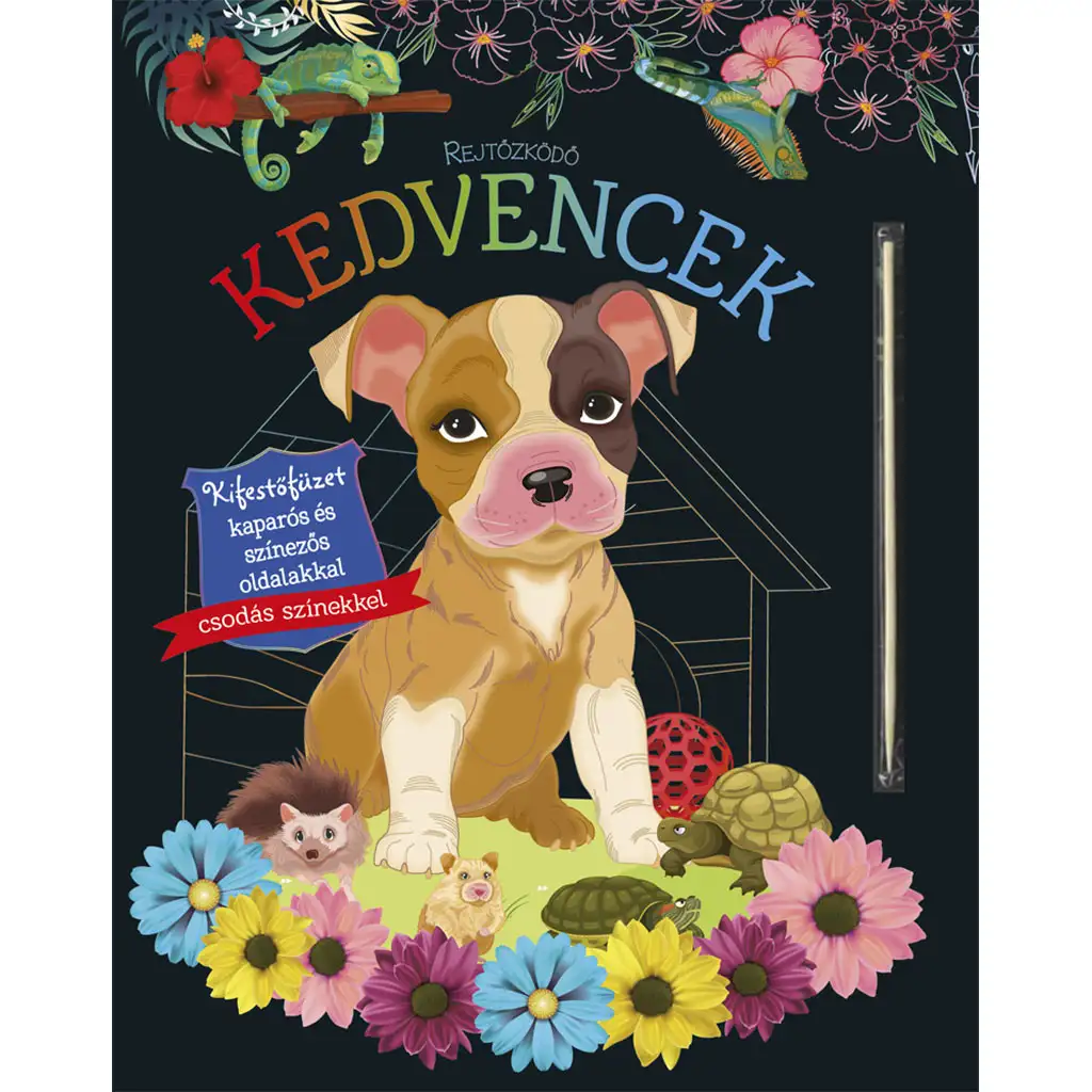 Skrytí miláčikovia - Omaľovánka so škrabacími a vyfarbovacími stranami