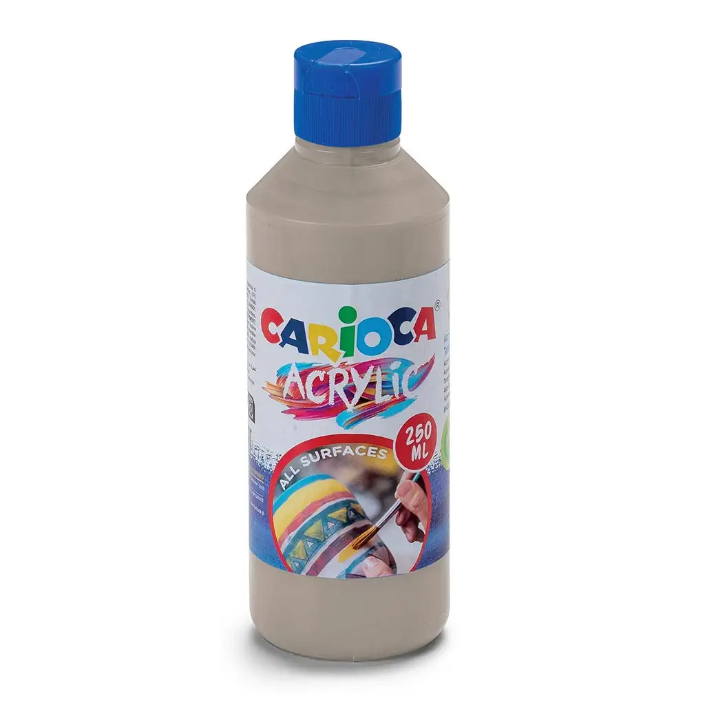 Acrylic 250ml akrylová farba striebornej farby - Carioca