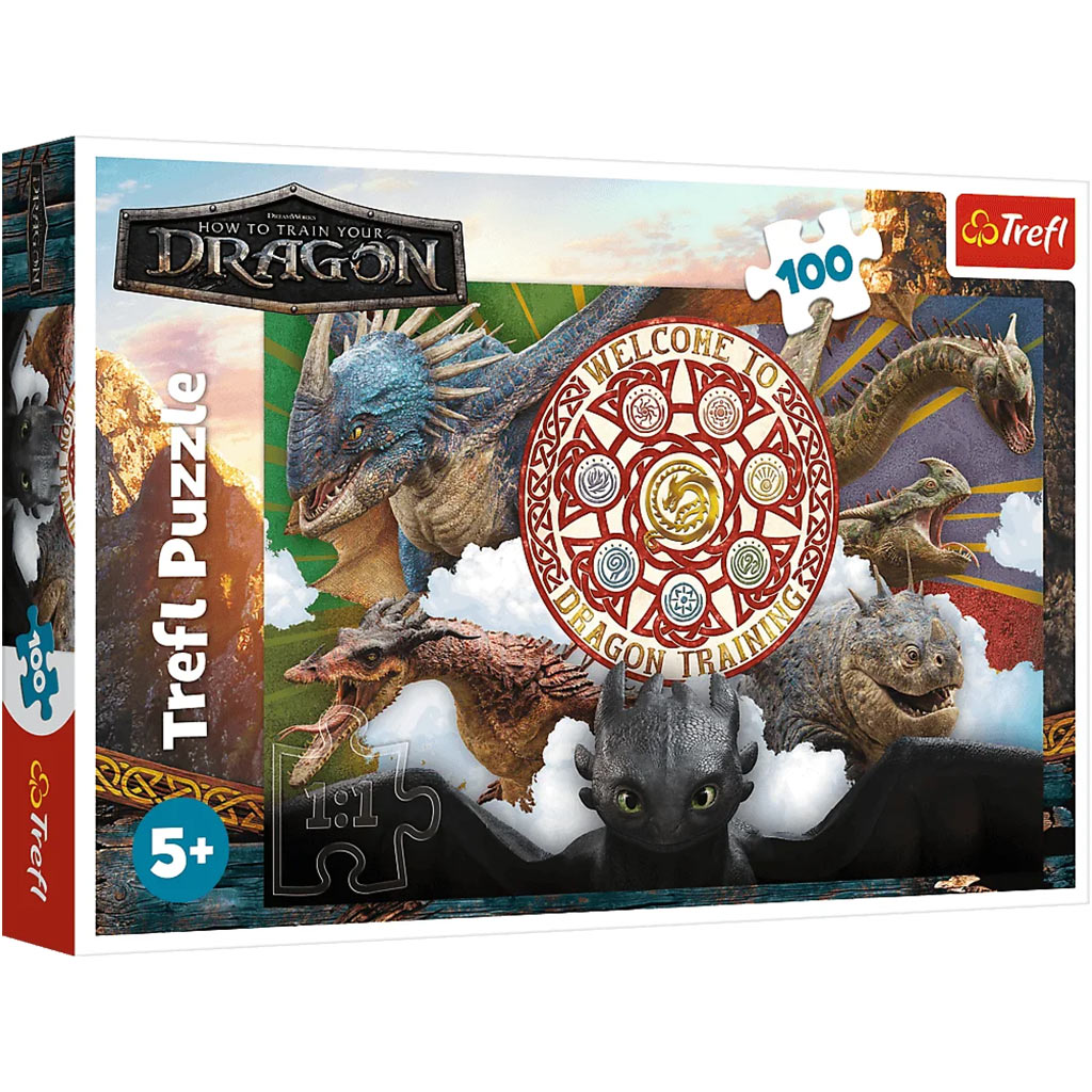 Ako si vycvičiť draka 100-dielne puzzle - Trefl