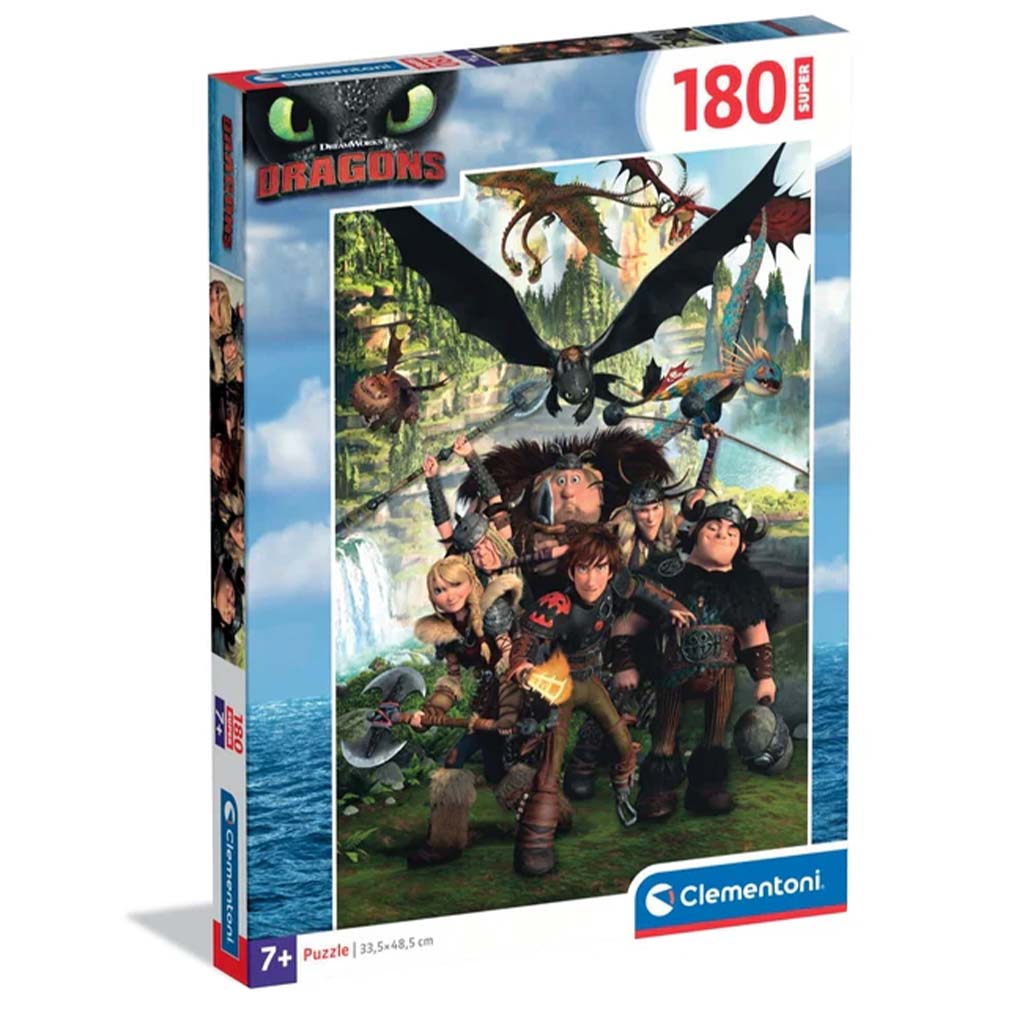 Ako si vycvičiť draka 180-dielne super puzzle – Clementoni