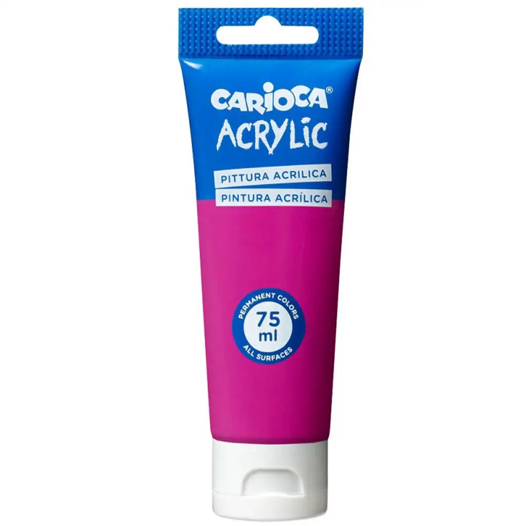 Akrylová farba 75 ml v magenta farbe - Carioca