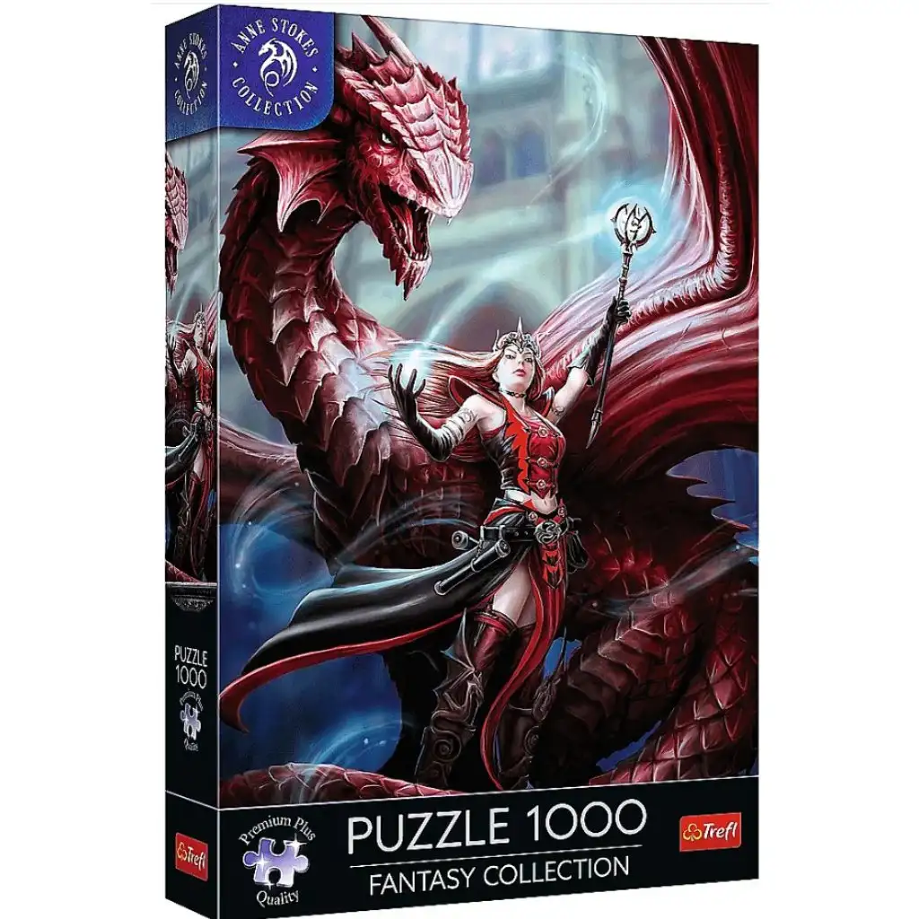 Anne Stokes: Šarlátová 1000-dielna prémiová plus puzzle - Trefl