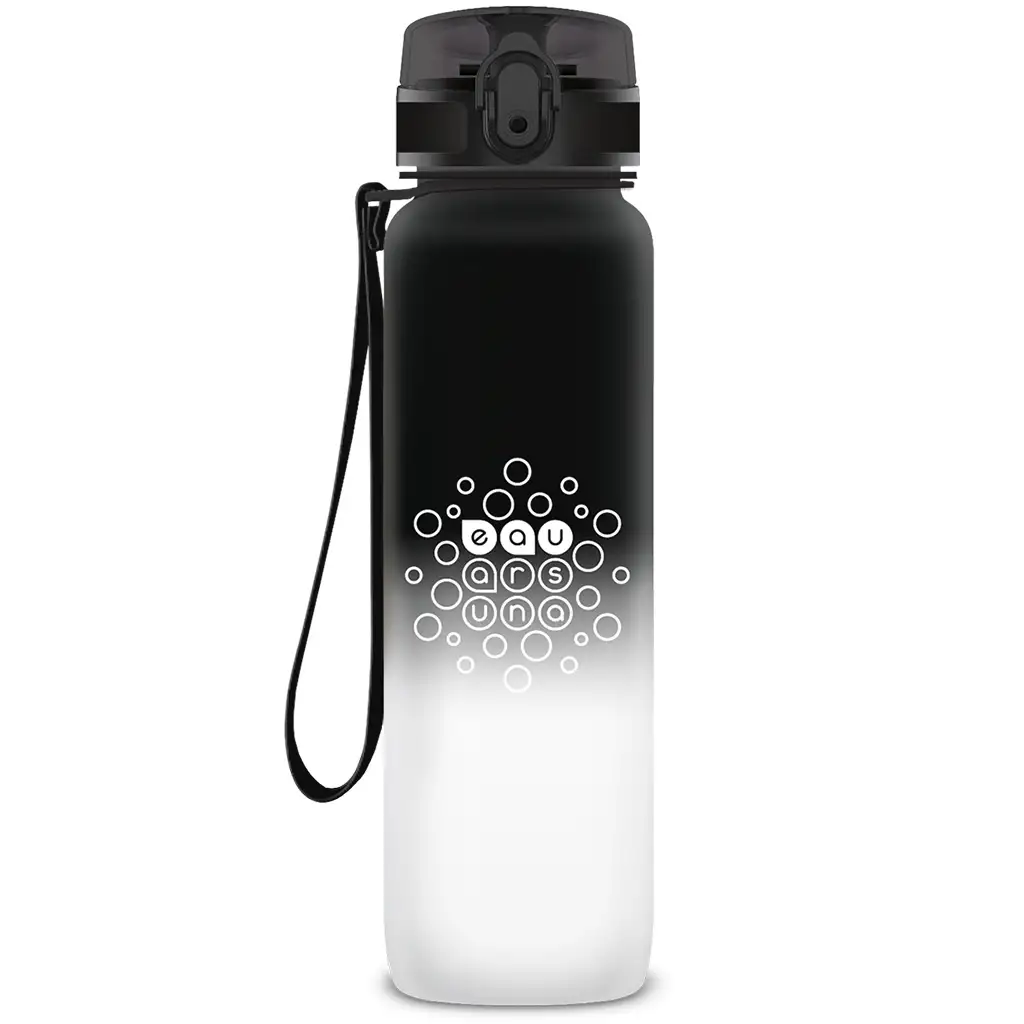 Ars Una: Čierno-biela BPA-free motivačná fľaša 1000ml