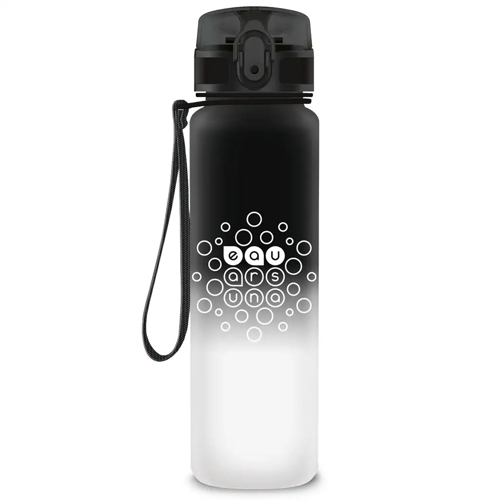 Ars Una: Čierno-biely BPA-free prechodový fľaša 600 ml
