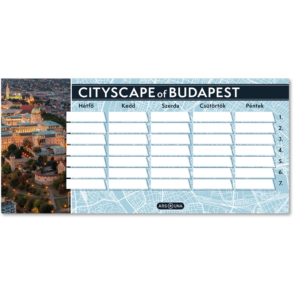 Ars Una: Cityscape jednostranný, obojstranný rozvrh hodín