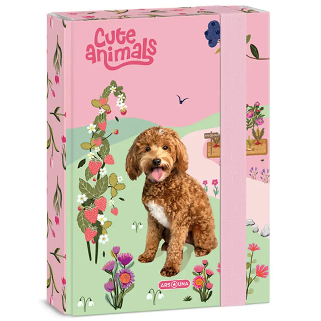 Ars Una Cute Animals-doggie gumičkový box na zošity A5