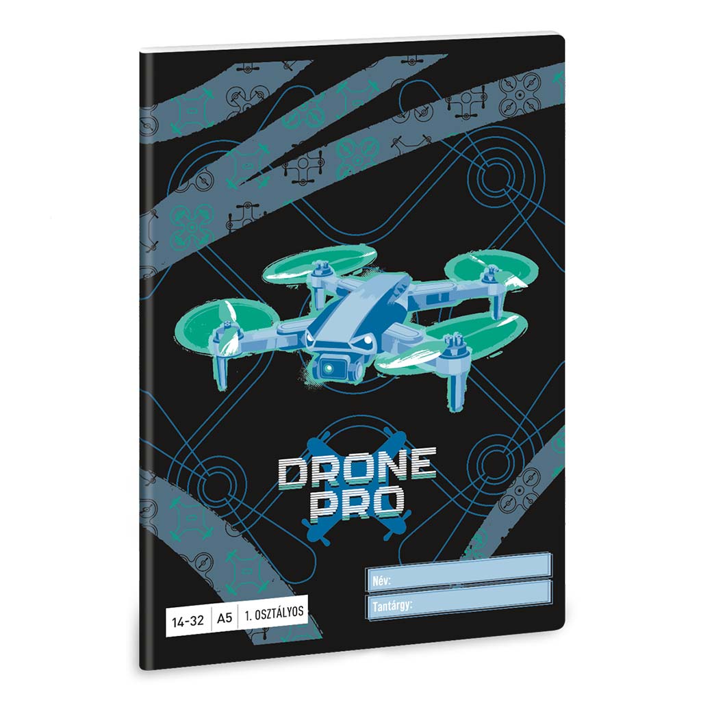 Ars Una: Drone Pro A/5 linajkový zošit pre 1. ročník 14-32