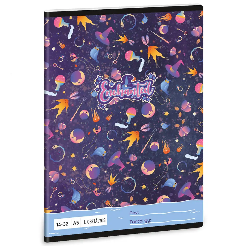 Ars Una: Enchanted bosorka vzorovaný linajkový zošit pre 1. ročník A/5