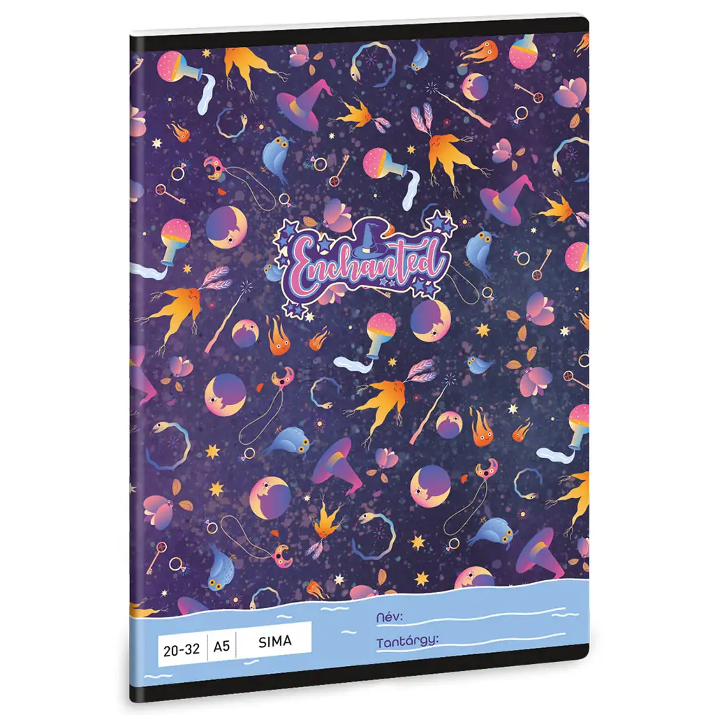 Ars Una: Enchanted boszi vzorovaný hladký zošit A/5