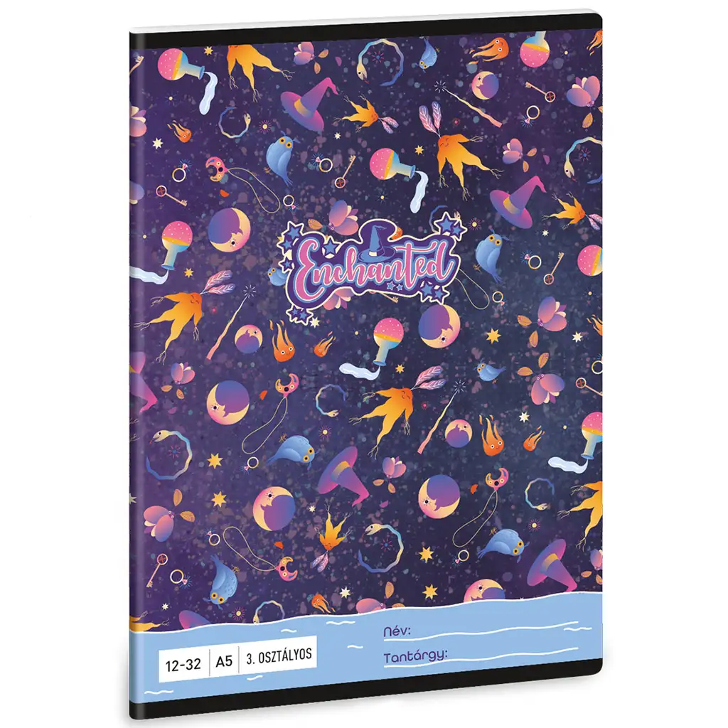 Ars Una: Enchanted boszi vzorovaný linajkový zošit pre 3. ročník A/5
