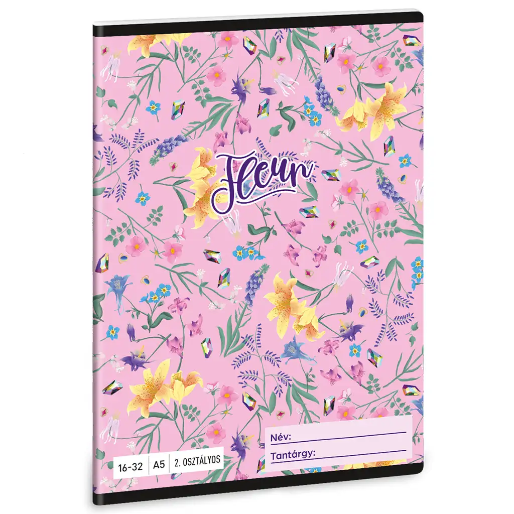 Ars Una: Fleur kvetinový linajkový zošit pre 2. triedu A/5