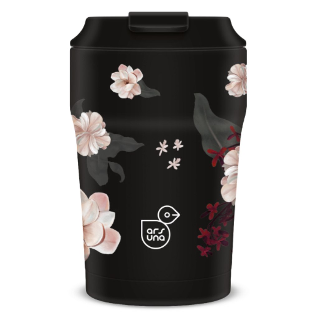 Ars Una Flowery Black termoszový pohár 350 ml