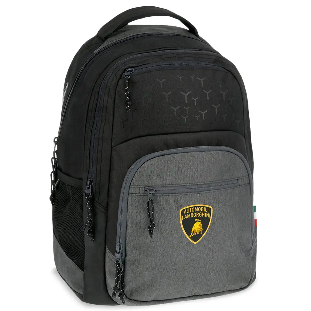 Ars Una: Lamborghini sivý AU-5 školský batoh, ruksak 33x49x23cm