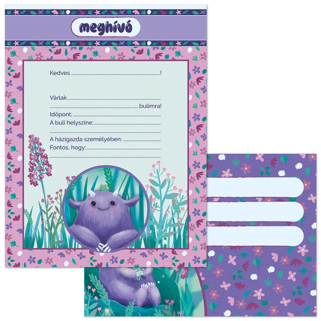 Ars Una Mon Mignon pozvánka na večierok s obálkou 10 ks