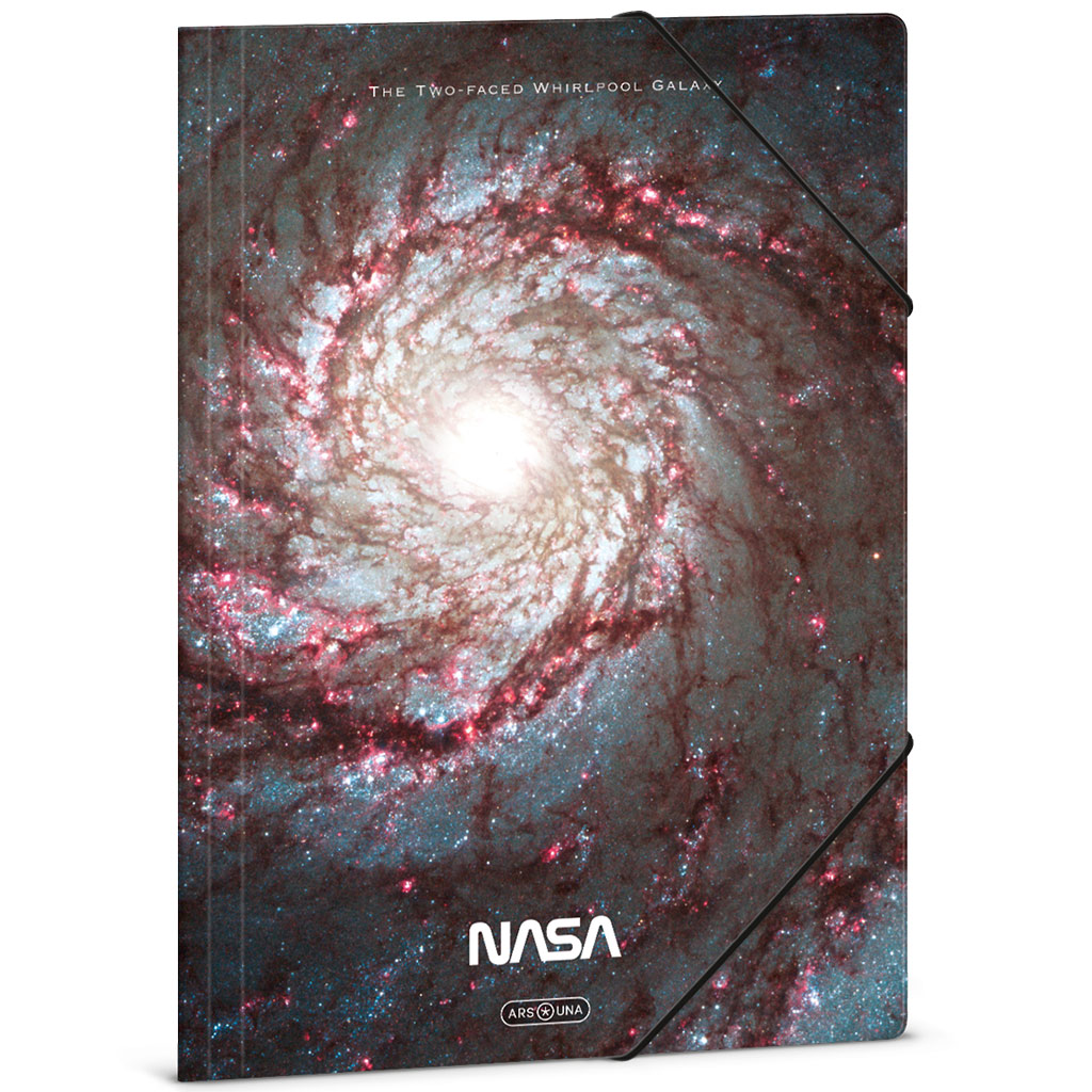 Ars Una: NASA Dvojtvárna špirálová galaxia Whirpool gumený zakladač A/4