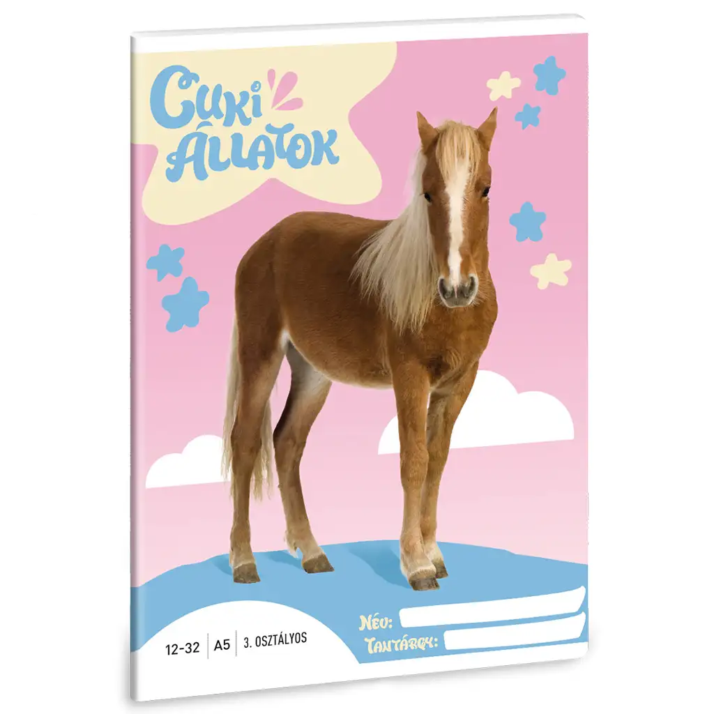 Ars Una: Roztomilé zvieratá - Palomino Pony 3. trieda linajkový zošit A/5