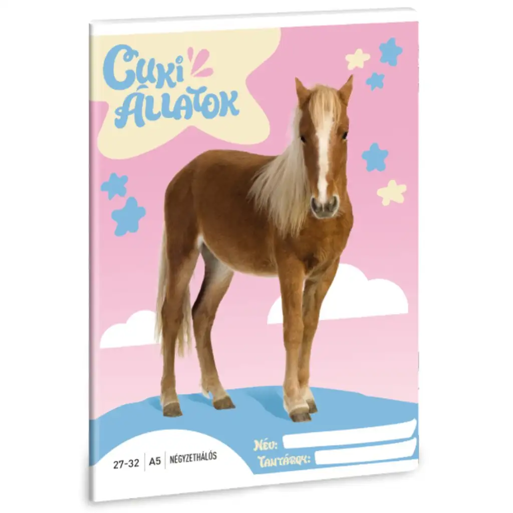 Ars Una: Roztomilé zvieratá - Palomino Pony kockovaný zošit A/5 27-32