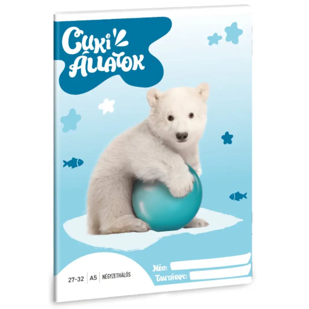 Ars Una: Roztomilé zvieratá - Polárny medveď kockovaný zošit A/5 27-32