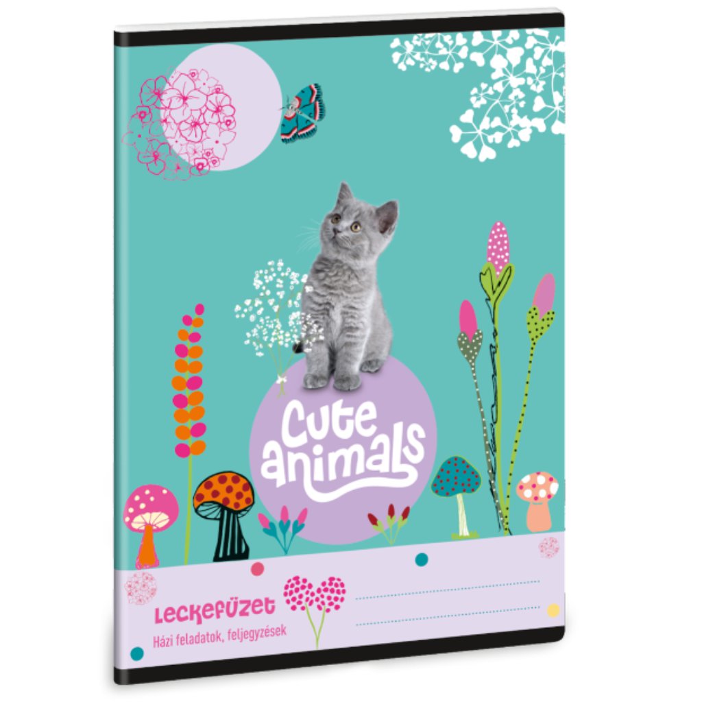 Ars Una: Roztomilé zvieratá - Zošit pre mačiatka 38 listov A/5