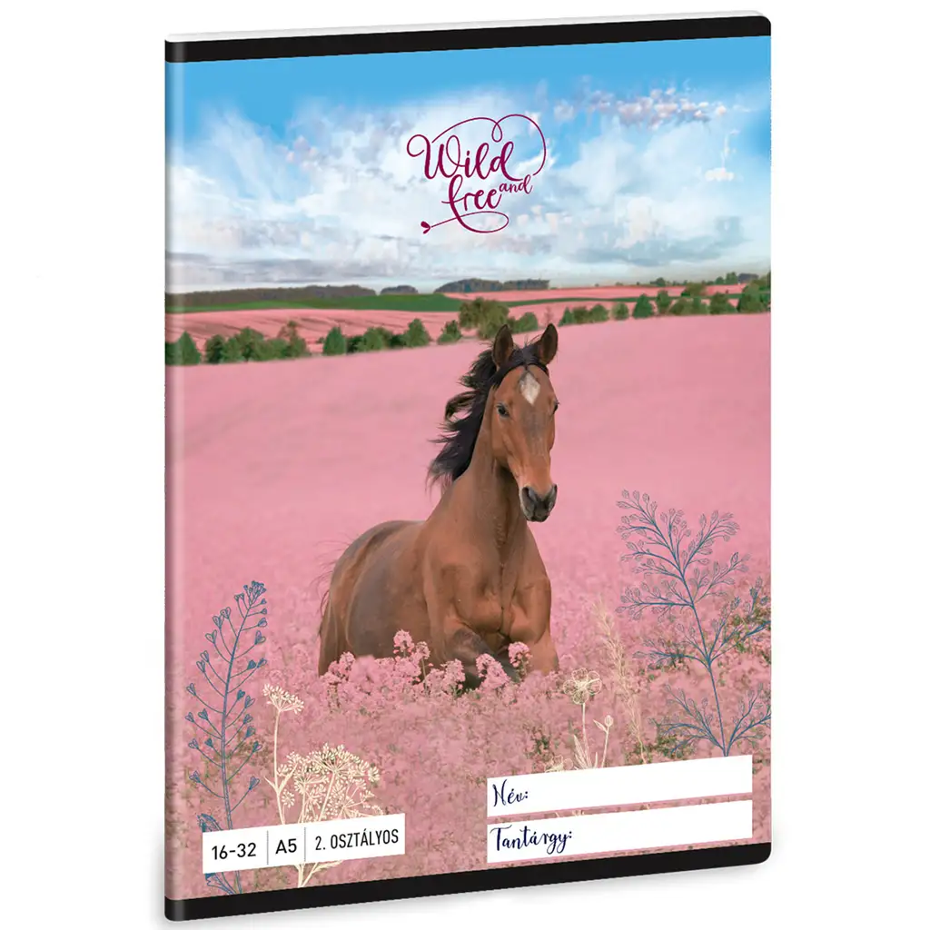 Ars Una: Wild and Free jazdecký linajkový zošit pre 2. ročník A/5