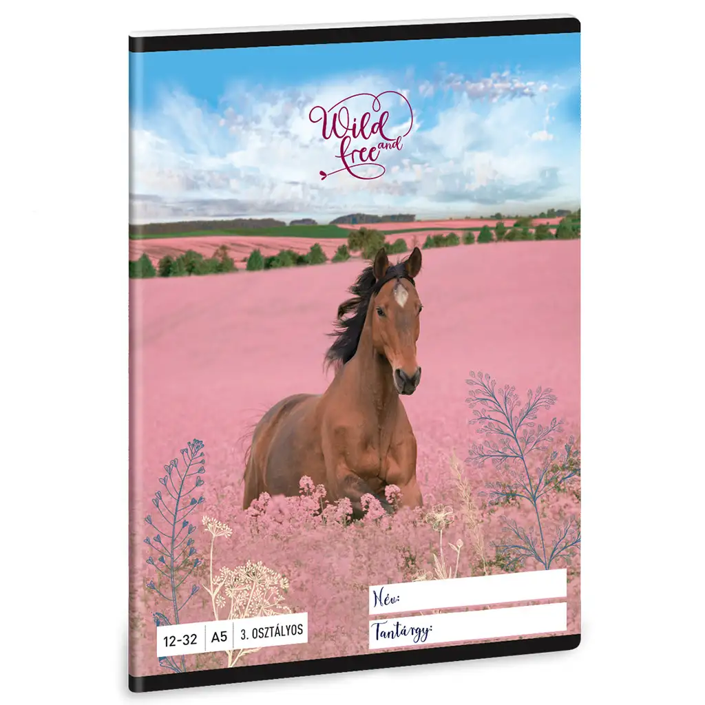 Ars Una: Wild and Free jazdecký linajkový zošit pre 3. ročník A/5