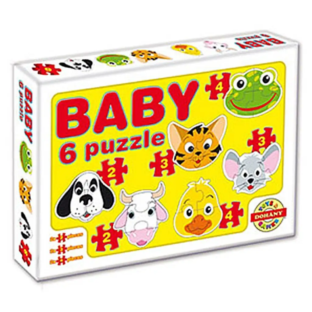 Baby Puzzle Domáce zvieratká - D-Toys