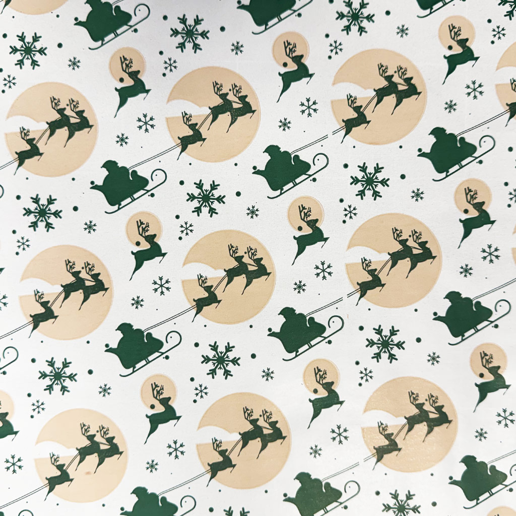 Baliaci papier s motívom Mikuláša a soba 200x70 cm