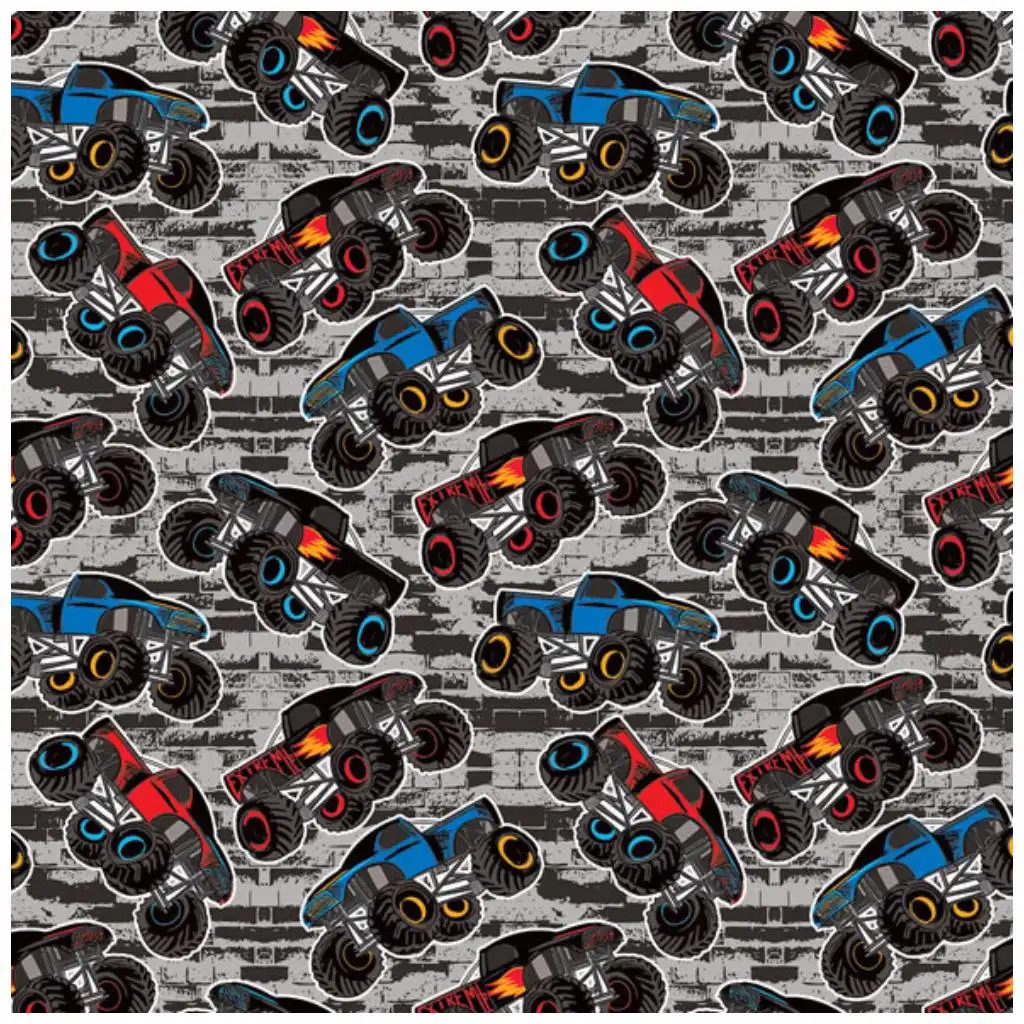 Baliaci papier s motívom Monster Truck, 100x70 cm