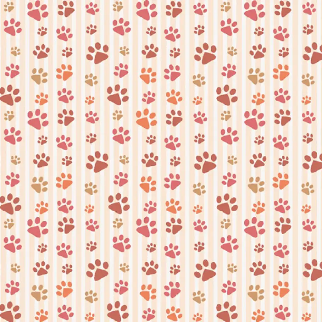 Baliaci papier s pastelovo ružovými labkami 100x70 cm