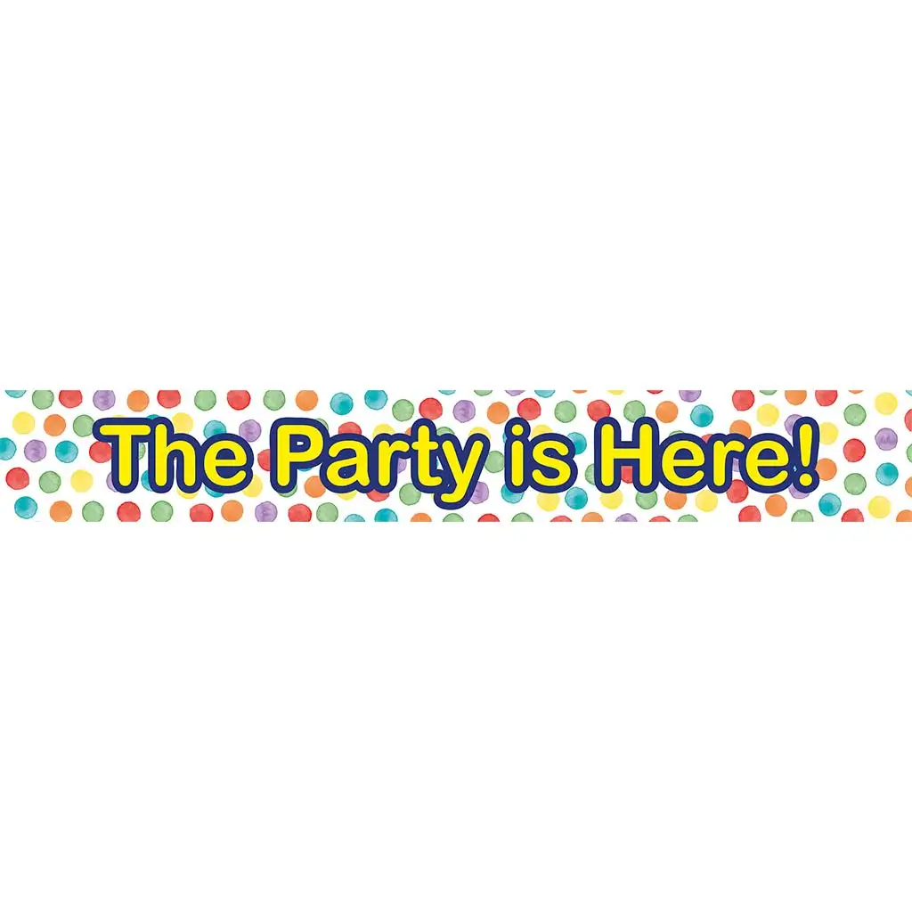 Banner "The Party is Here!" – 3-dielna sada