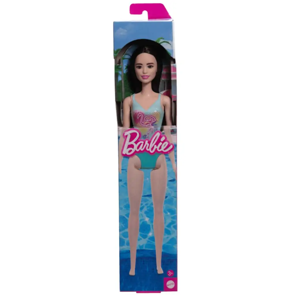 Barbie Beach bábika v modrom plavkovom oblečení - Mattel