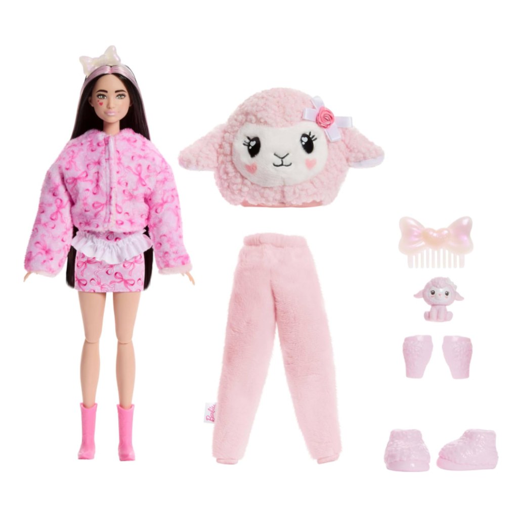 Barbie: Cutie Reveal prekvapujúca bábika - Ovečka - Mattel kép 3
