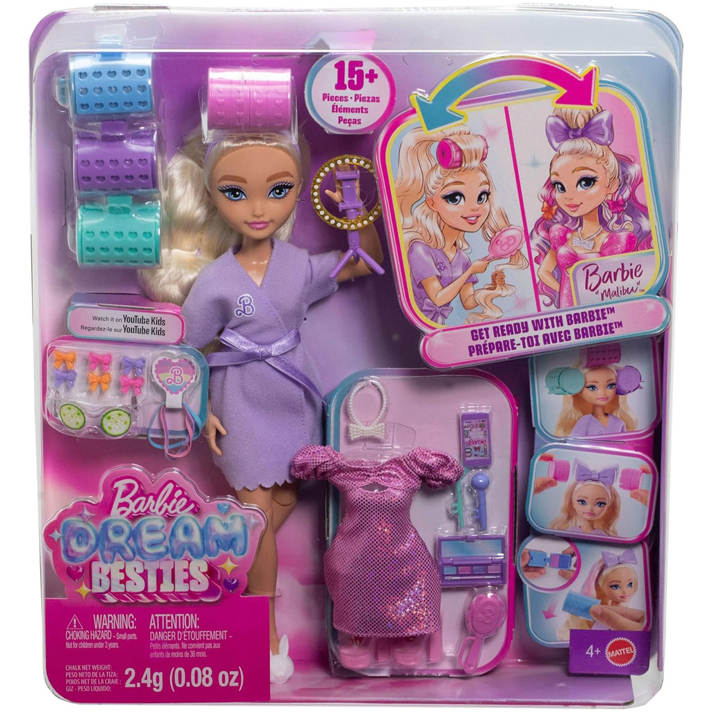 Barbie Dream Besties kaderníčka Malibu bábika - Mattel