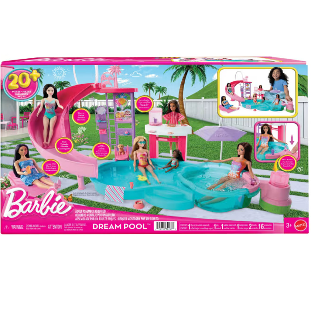 Barbie: Dream Pool párty sada s bazénom - Mattel