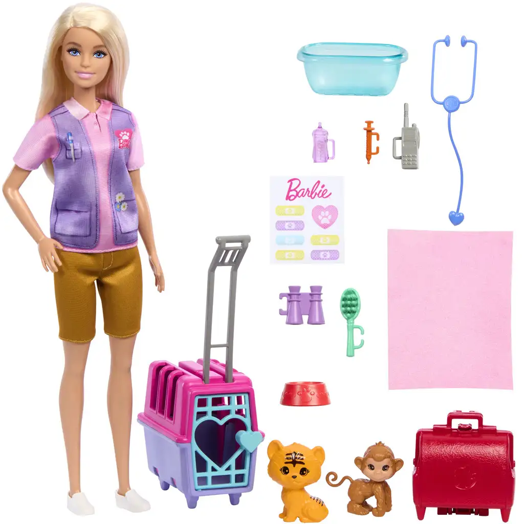 Barbie: Kariéra bábika záchranárka divokých zvierat s doplnkami - Mattel kép 2