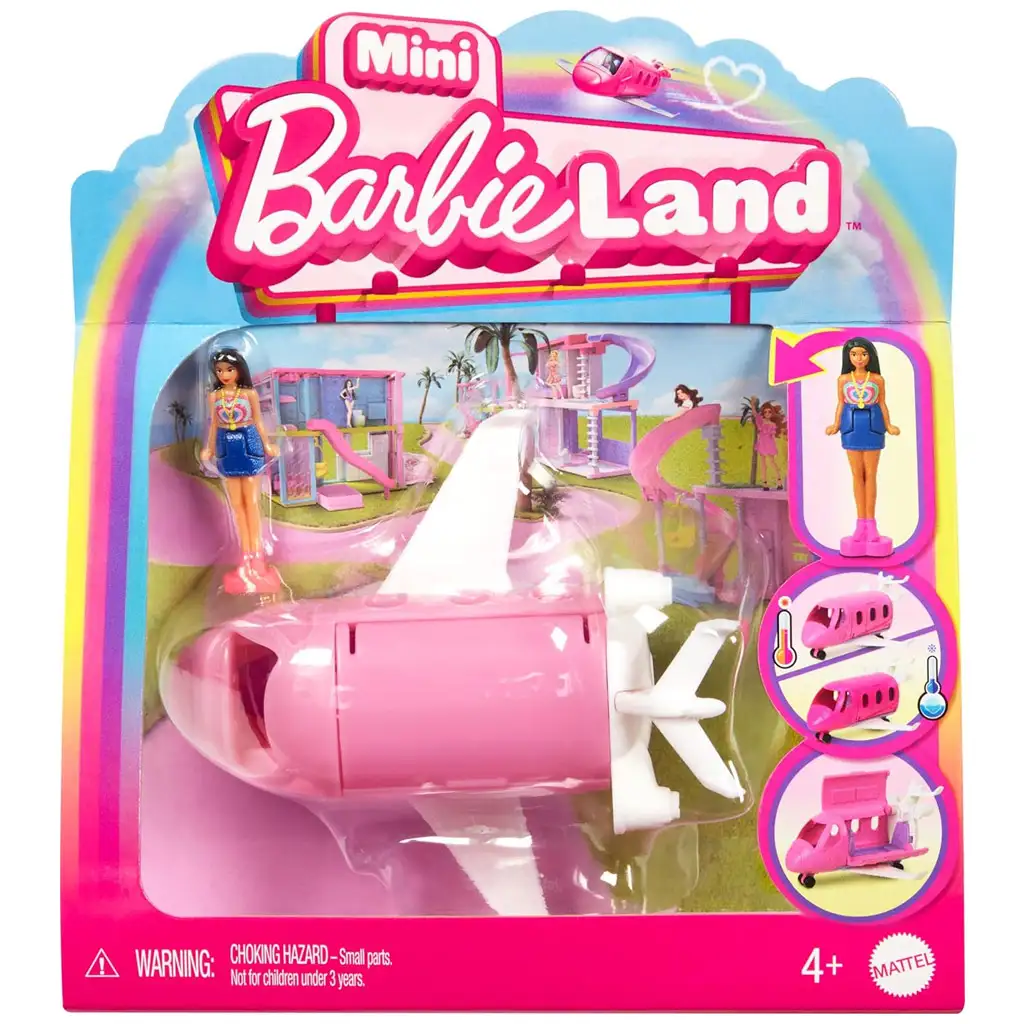 Barbie: Mini BarbieLand vozidlá - Sada snového lietadla - Mattel