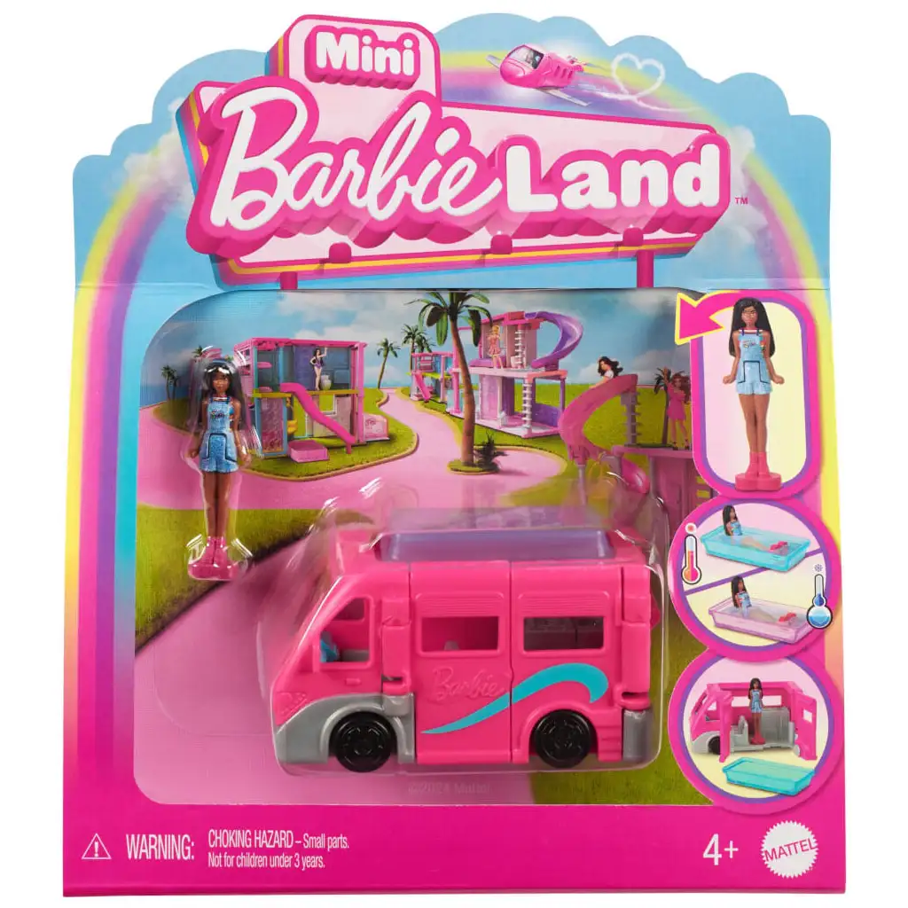 Barbie: Mini BarbieLand vozidlá - Sada snového obytného auta - Mattel